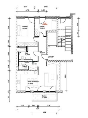 Nähe ZKM, SINUS Gebäude, möblierte 3Zi Wohnung zur Zwischenmiete