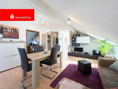 Helle 3-Zimmer-Dachgeschosswohnung mit zwei Balkonen in ruhiger Lage von Mainhausen-Zellhausen