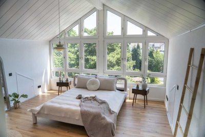 Außergewöhnliche Loft-Dachgeschosswohnung | Erstbezug nach Sanierung | 76 m² | 5 m Deckenhöhe