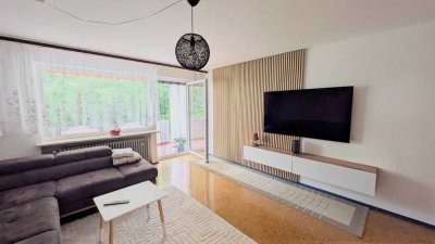 3-Zimmerwohnung im Bergwald mit Balkon, Garage und neuem Sanitärbereich