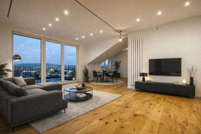 Erstbezug! 2 Zimmer DG Wohnung mit Sonnenloggia zum Wohlfühlen, neue Böden, neues Bad, saniert!