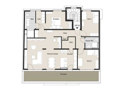 Exklusive Neubauwohnung im Staffelgeschoss mit Dachterrasse in Bestlage Lindenthal!
