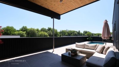 LEOMBACH – 500 m2 Penthouse mit Gewerbehalle - Modernes Wohnen und Arbeiten vereint