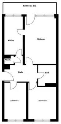 Schöne, sanierte 3-Zimmer Wohnung mit Süd-West-Balkon in FFB
