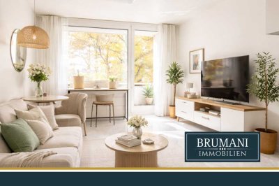 BRUMANI | Modernes 1-Zimmer-Apartment mit Balkon, TG-Stellplatz in Freiburg Betzenhausen