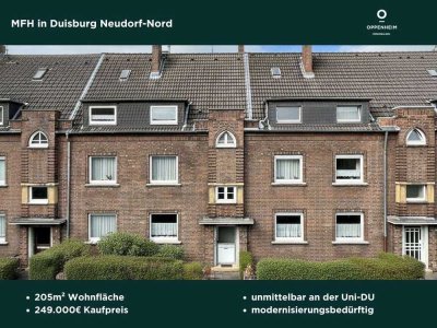 Mehrfamilienhaus mit Entwicklungspotenzial in DU-Uni! Solide Kapitalanlage mit stabiler Rendite