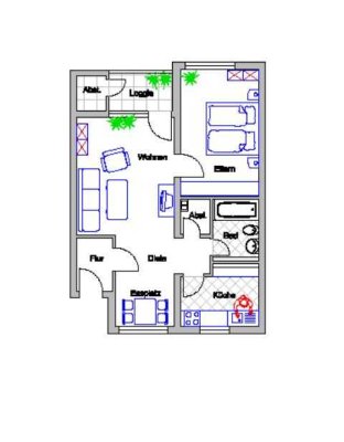 2-Zimmer-Wohnung in Monheim am Rhein Baumberg