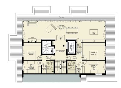 Exklusives klimatisiertes Penthouse mit Gemeinschaftssauna und Panoramaterrasse
