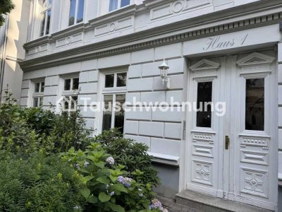 Tauschwohnung: Schöne 3 Zi. EG Wohnung in ruhigem Hinterhof in Rotherbaum