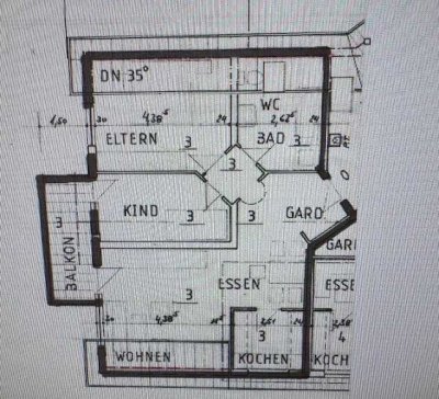 Stilvolle, gepflegte 3-Zimmer-DG-Wohnung mit Balkon und EBK in Erlenbach