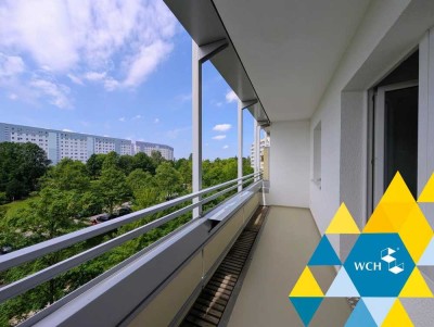 Sanierte 1-Raumwohnung mit grünem Ausblick und Dusche