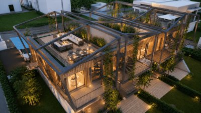 Eck-Reihenhaus mit großem Garten, Dachterrasse und viel Privatsphäre