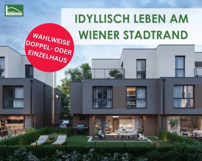 Modernes Wohnen mit Stil – Doppelhaus und Einfamilienhaus in Wien-Donaustadt!