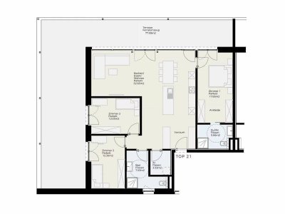 Moderne 4-Zimmer-Dachgeschosswohnung mit großzügiger Terrasse - Bezugsfertig