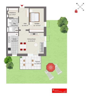 Neubau Erdgeschosswohnung mit Garten in Burghausen