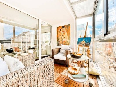 Herrliche Eckwohnung mit 3 Loggien!