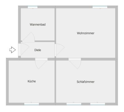 ~ Tolle Etagenwohnung + renoviert + ruhige Lage nah am Kanal ~