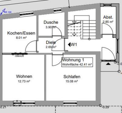 moderne 3- Zim. Whg, im Zentrum, mit günstigem KFW Darlehen