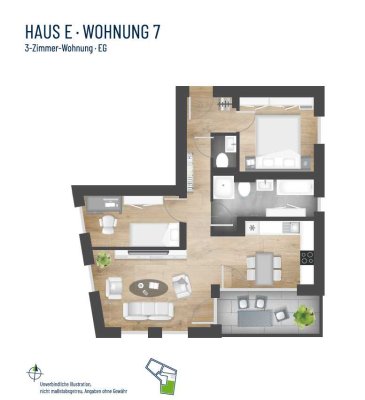 HN-OST - Exklusive 3-Zimmer-Neubauwohnung (E7 und E11)