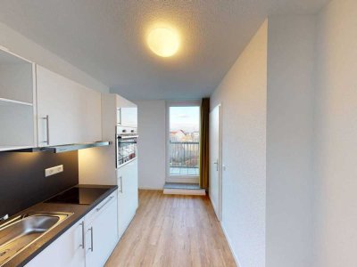 ** Geschmackvoll möbliertes 2-Zimmer-Apartment mit moderner EINBAUKÜCHE und französischem BALKON **