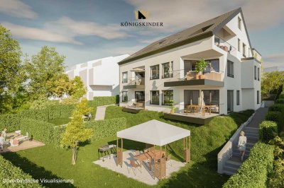 Provisionsfreie 4,5-Zi.-EG-Wohnung
mit Garten und Aussicht in
Neubau-Projekt KFW 55 Effizienz-Haus