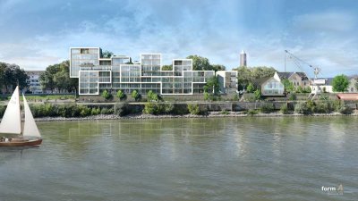 WE A1.3 -idealer Rheinblick mit 15qm Balkon zum Rhein! 3-4 Zimmer!