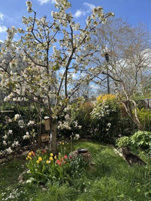 Wohnen im Grünen! Eigentumswohnung mit großer Terrasse und eigenem Garten - provisionsfrei!