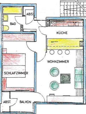 Vermiete schöne 2 Zimmer-Wohnung