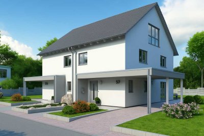 Zuhause für Familien – moderne Doppelhaushälfte geplant