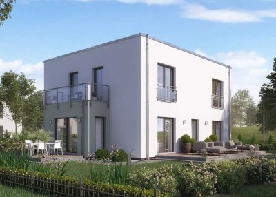 Großzügiges Einfamilienhaus mit modernem Flachdach – perfekt für große Familien