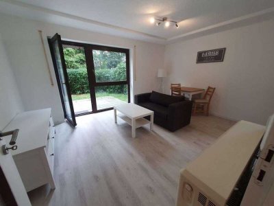 Moderne und möblierte 2,5 Zimmer Wohnung mit Terrasse und Gartenanteil, in Remseck am Neckar