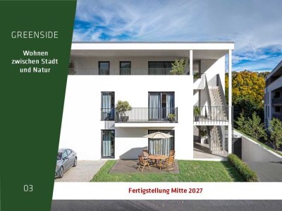 KFW 40 NH | 3-ZIMMER ETW IM EG MIT BALKON| GREENSIDE BLAUSTEIN