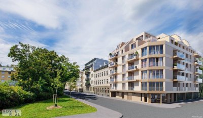 NEU | Exklusive Aktion – Küche inklusive | Jetzt sichern! "DONAU PERLE" Exklusiver Erstbezug in Wien: Stilvolle 2-Zimmer-Wohnung mit Balkon in Toplage!