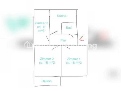 Tauschwohnung: Schöne 3-Zimmer-Wohnung in Potsdam West mit Balkon