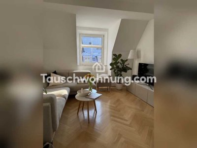 Tauschwohnung: 2,5 ZKB DG-WHG Nymphenburger Schloss und Hirschgarten
