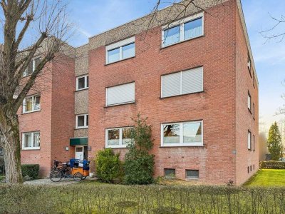 Attraktive 2-Zimmer-Wohnung mit Loggia und Stellplatz auf Erbpacht in ruhiger Lage von Hiltrup West