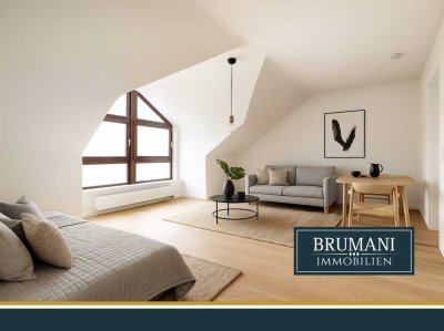 BRUMANI | 1-Zimmer Dachgeschoss Wohnung mit einem Duplexstellplatz in Freiburg-Wiehre