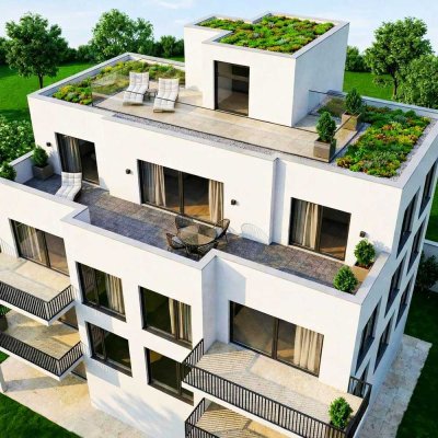 Penthouse mit Dachgarten und Rundumblick