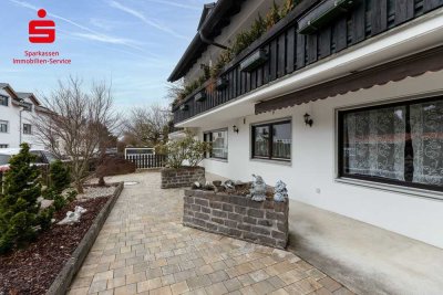 Behindertengerechte Erdgeschosswohnung mit separatem Apartment und großer Südterrasse