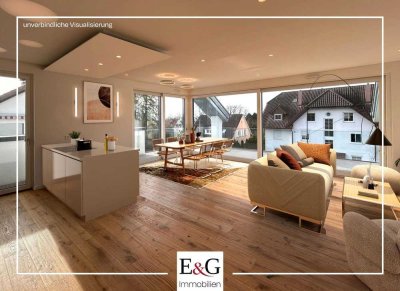 Lifestyle mit Blick auf den Bodensee: 3,5-Zimmer-Maisonette-Wohnung im schönen Nußdorf