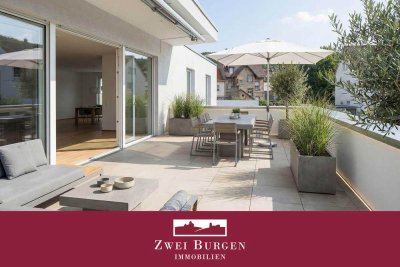 Käufer provisionsfrei! Nahezu neuwertige 3-Zimmer-ETW mit Dachterrasse in Weinheim-Nordstadt