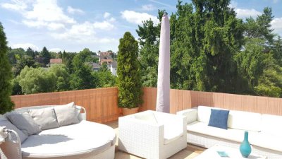 Wundervolles Penthouse mit Blick in zentraler Lage direkt am Quellenpark