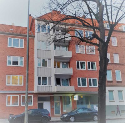 Zentral gelegene helle 1-Zimmer-Wohnung im Erdgeschoss