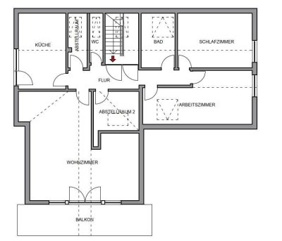 Attraktive Single-Wohnung im ruhigen gepflegten Haus