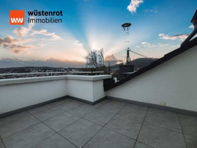 #Wohnen auf zwei Ebenen mit Fernblick in kleiner WE...