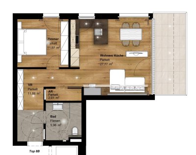 Exklusive Neubauwohnung in Zentrumsnähe von Abtenau