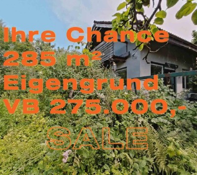 IHRE CHANCE: 285 m² EIGENGRUND +NUR VB 275.000,-
+GRÜNRUHELAGE +GLÜCKLICH IN BREITENSEE