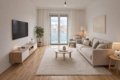 Erstbezug nach Sanierung - 3 Zimmerwohnung mit Balkon in ruhiger Wohnstraße nähe Bulgariplatz