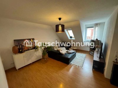 Tauschwohnung: Nette, zentrale  2,5-Zimmer Wohnung mit eigenem Dachboden