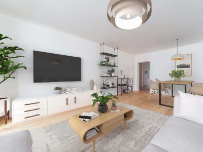 Paradiesisch Wohnen: Sanierte 2-Zimmer-Wohnung in zentraler Lage